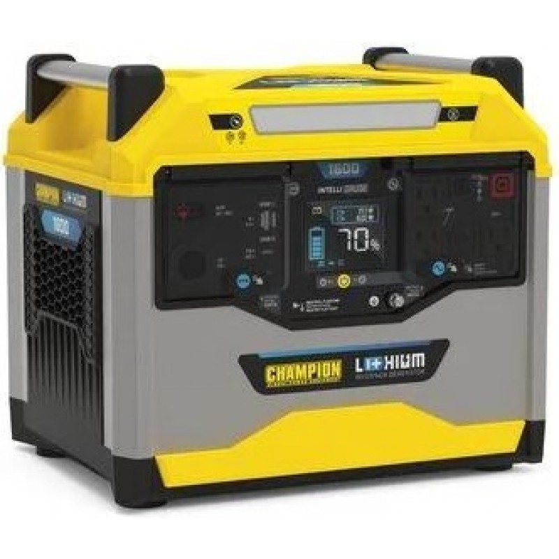 Champion Power Equipment 1638 Watt Hour 3200/1600W Power Station Lithium Ion Battery Solar Generator Portable