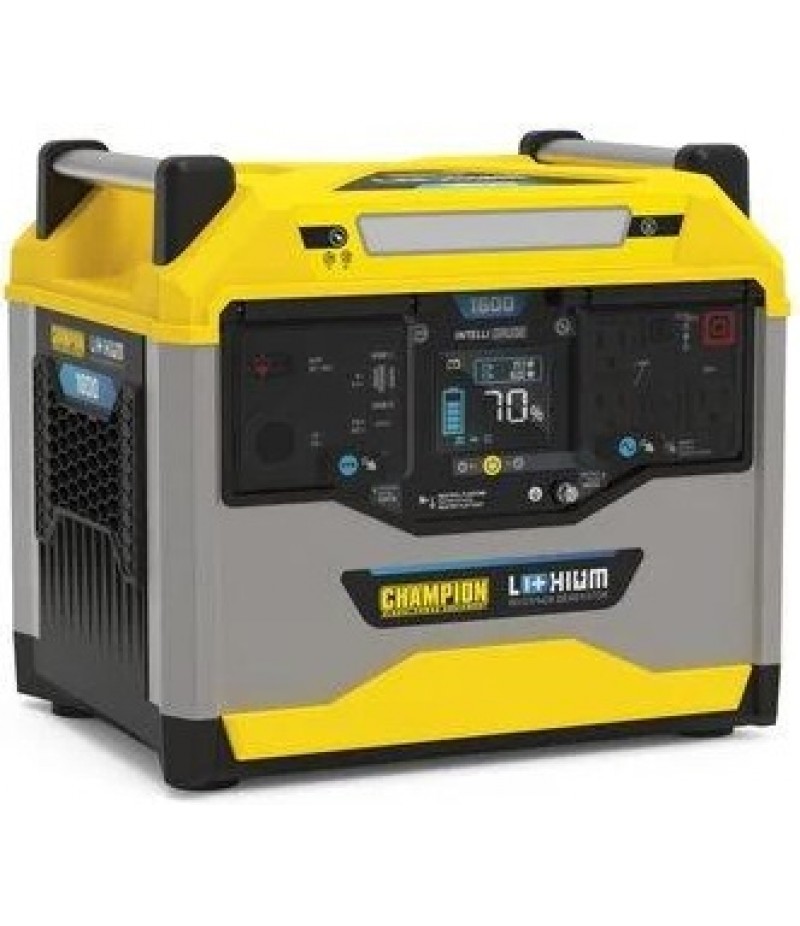 Champion Power Equipment 1638 Watt Hour 3200/1600W Power Station Lithium Ion Battery Solar Generator Portable