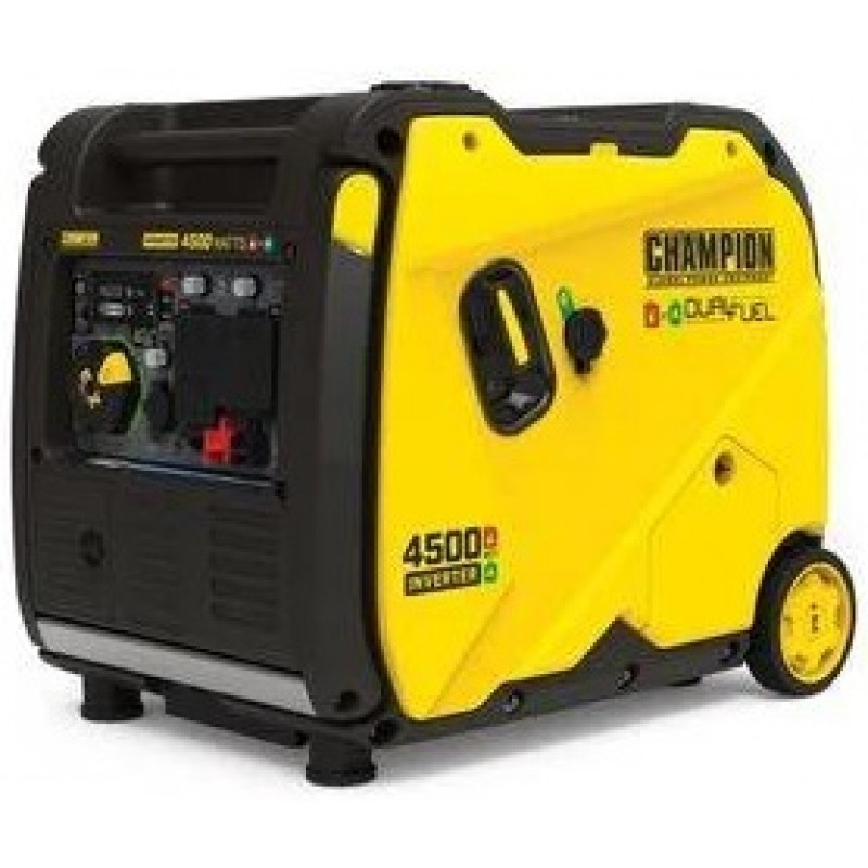 Champion Power Equipment 4500-Watt Portable Dual Fuel Inverter Generator with CO Shield