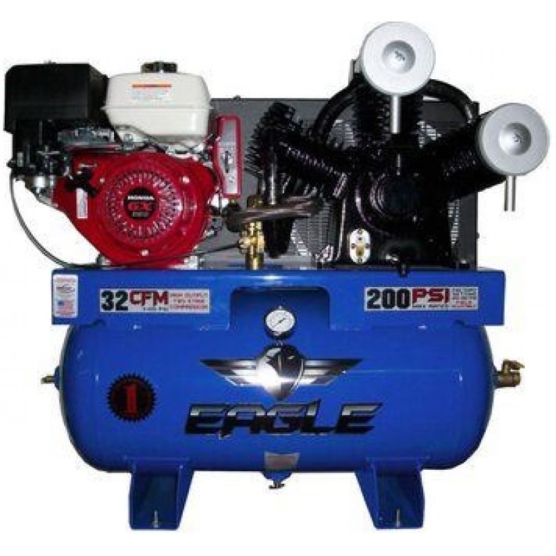 Eagle Compressor 30 Gallon Stationary Gas Air Compressor