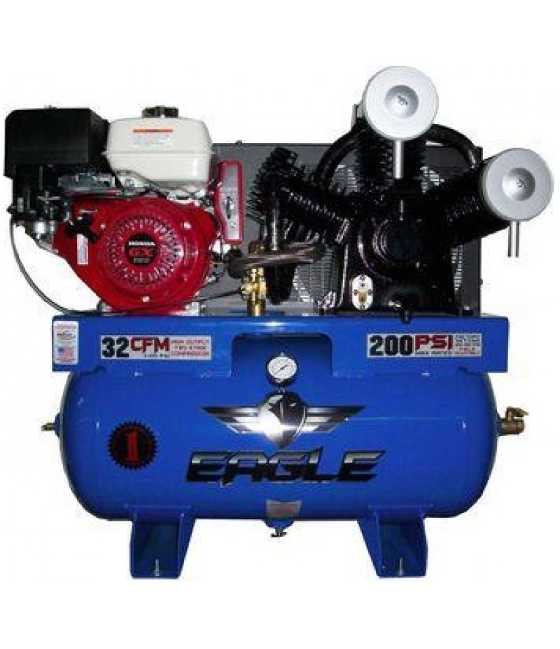 Eagle Compressor 30 Gallon Stationary Gas Air Compressor