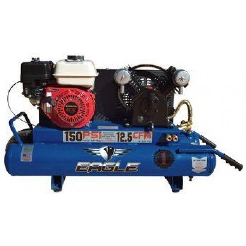 Eagle Compressor Portable Gas Wheelbarrow Air Compressor 10 Gallon