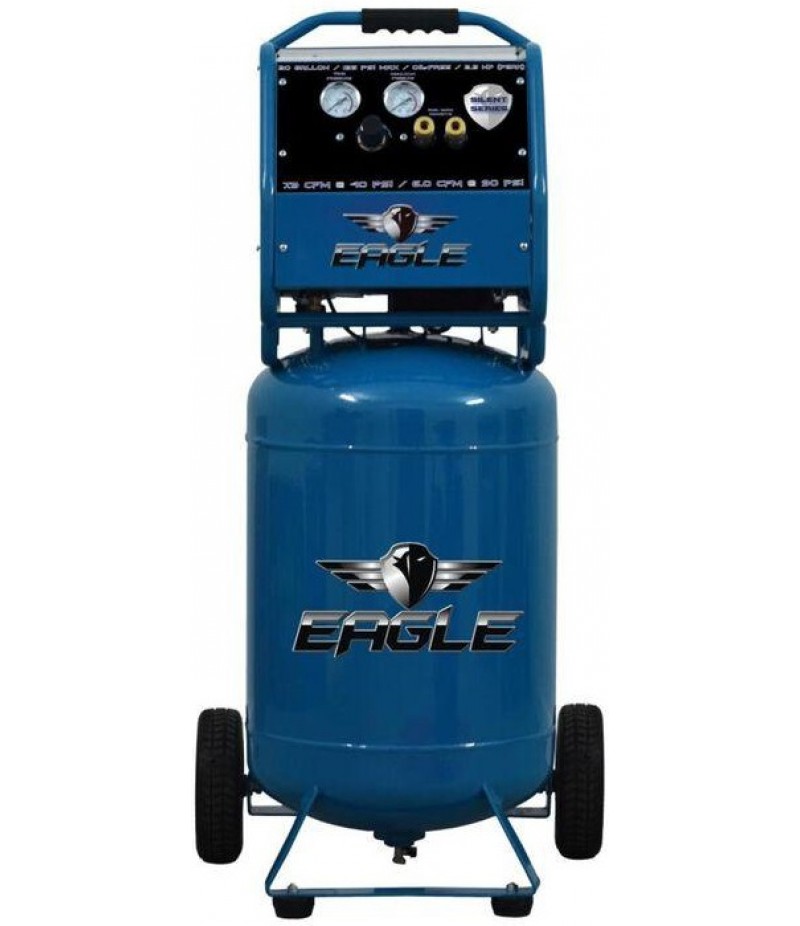 Eagle Compressor Silent Series 20 Gallon Electric Portable Air Compressor