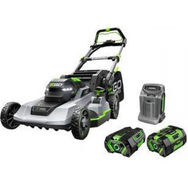 EGO 21 Inch Self-Propelled Mower Touch Drive with Charger, 4.0Ah & 6.0Ah Batteries