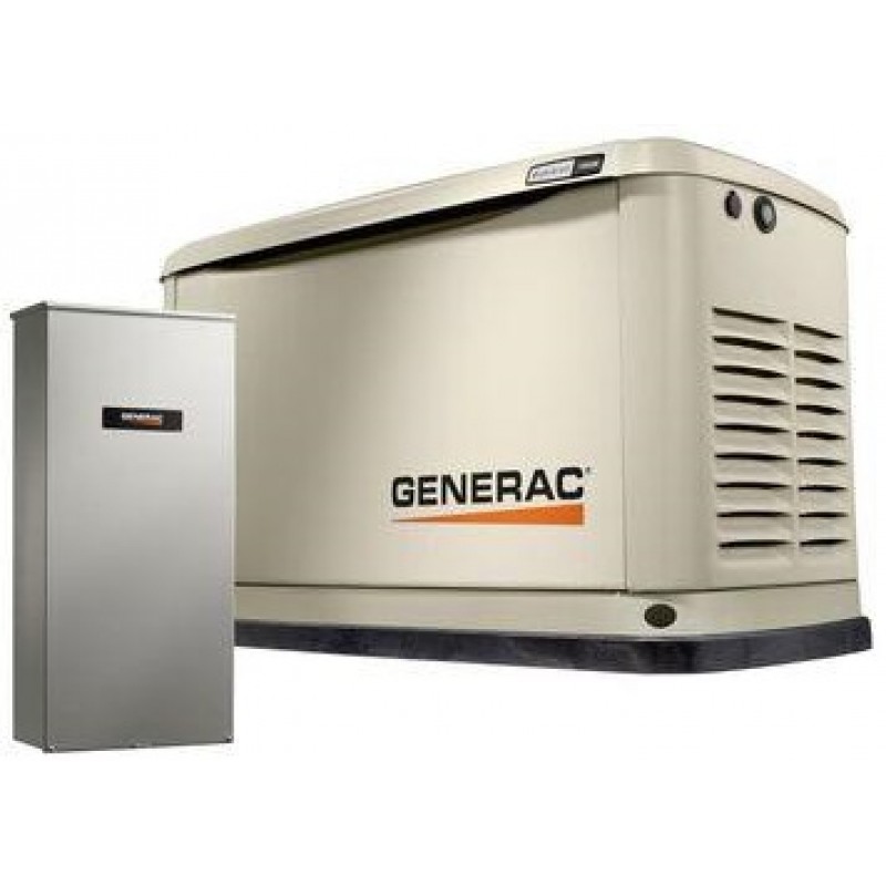 Generac Guardian 14kW Home Backup Generator with 16-circuit Transfer Switch WiFi-Enabled