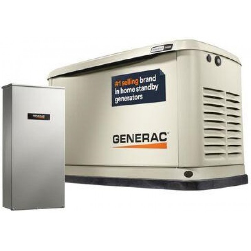 Generac Guardian 24kW Home Standby Generator with RXSW200A3 Transfer Switch