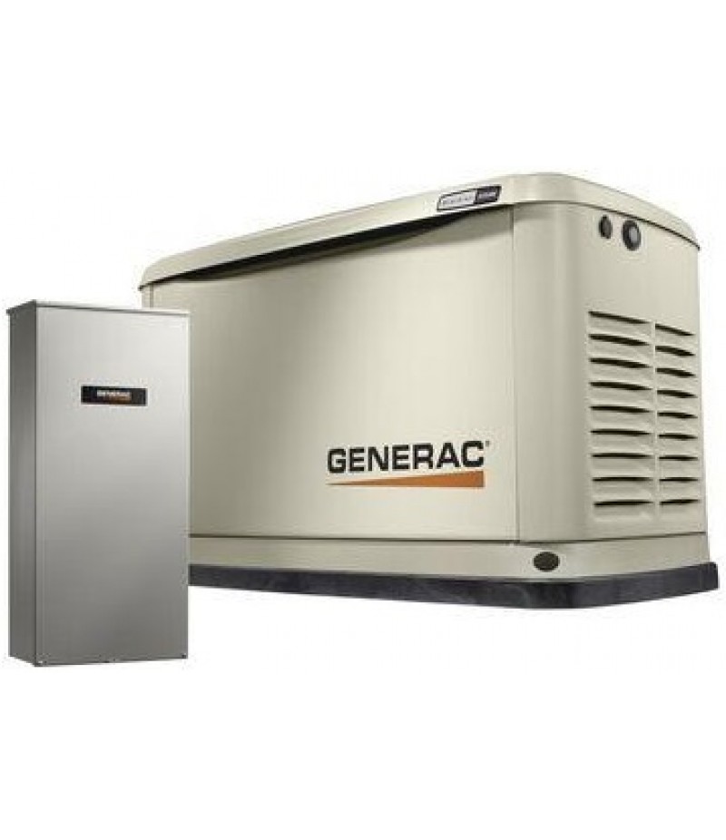 Generac Guardian Series 70432 22kwith 19.5kW Air Cooled Home Standby Generator with WiFi with Whole House 200 Amp Transfer Switch (non CUL)