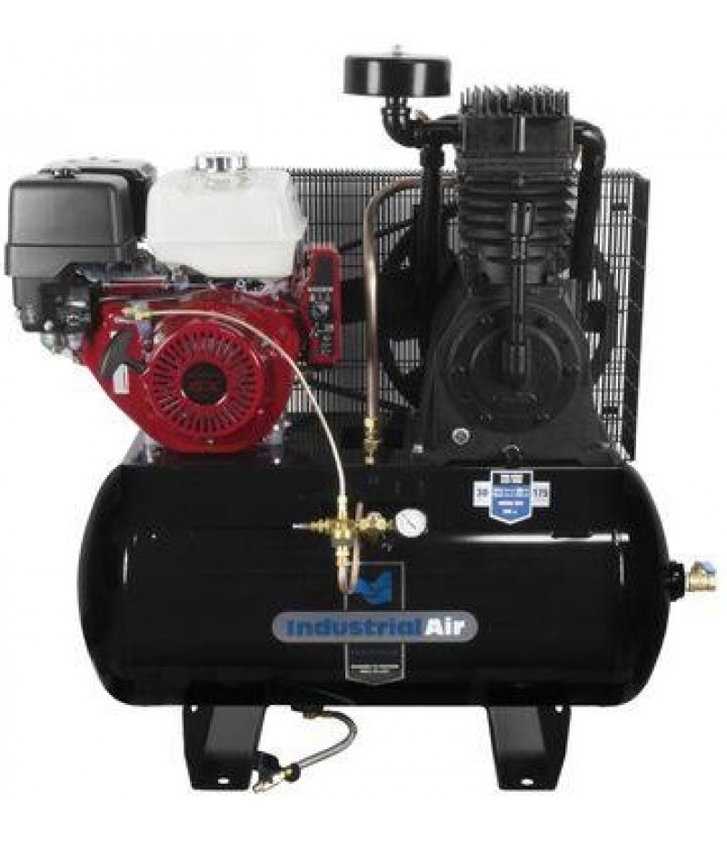 Industrial Air Compressor 13 HP Honda Powered Two Stage Truck Mount with Electric Start