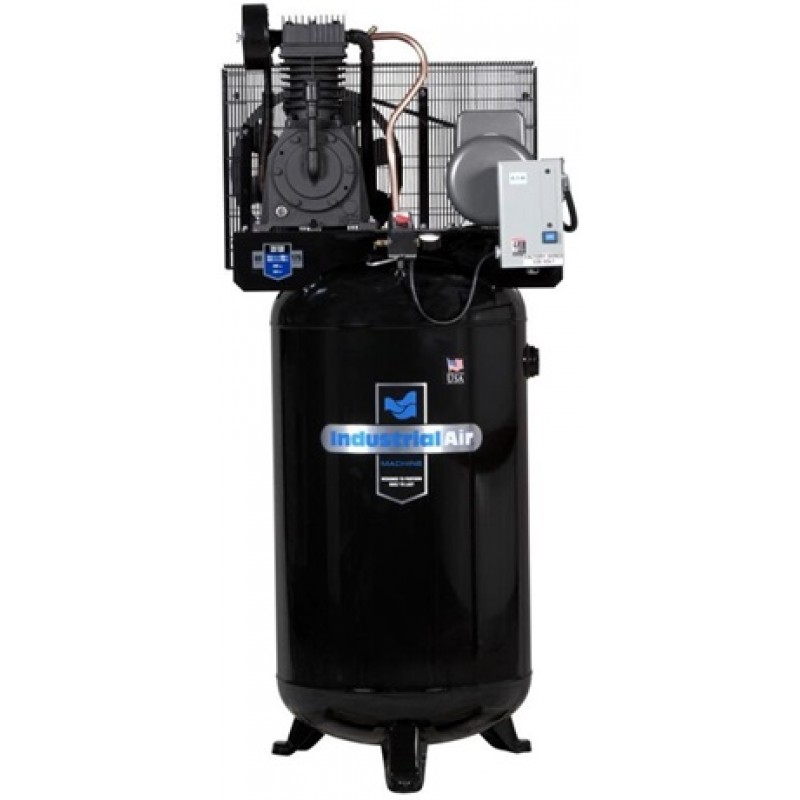 Industrial Air Compressor 5 HP 80 Gallon 2 Stage Cast Iron