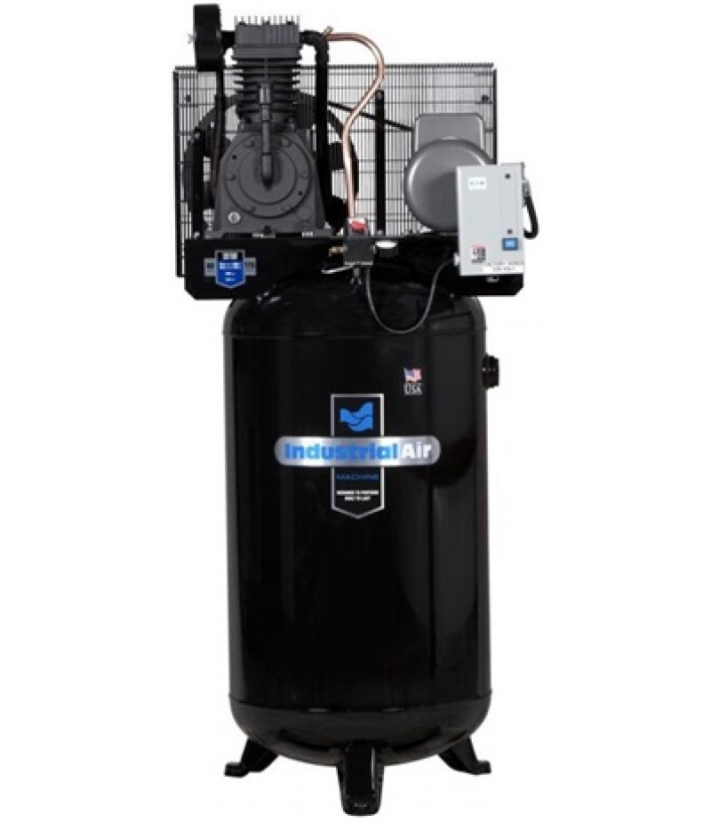 Industrial Air Compressor 5 HP 80 Gallon 2 Stage Cast Iron