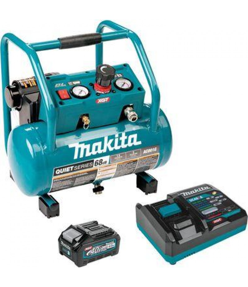 Makita 40V max XGT Brushless Cordless 2 Gallon Quiet Series Compressor Kit (4.0Ah)