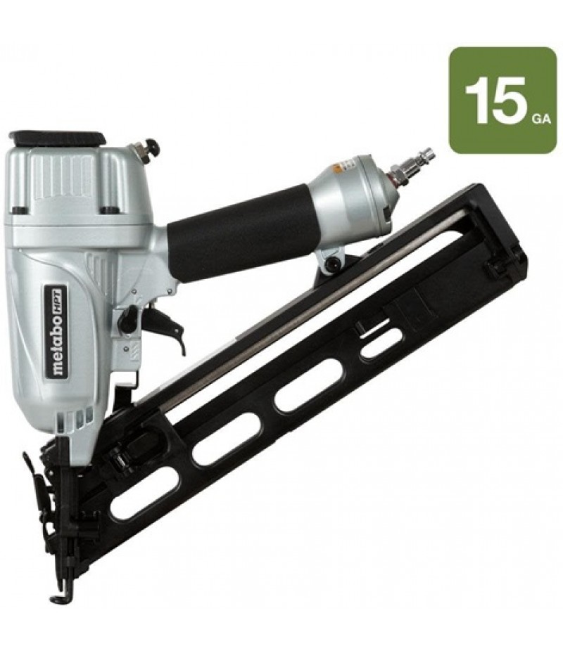 Metabo HPT 2-1/2 In. 15-Gauge Angled Finish Nailer with Air Duster