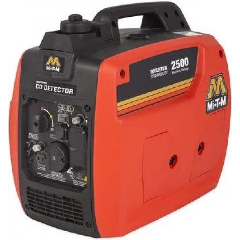 Mi T M 2500W 120 cc Portable Gasoline Inverter Generator with CO Detector