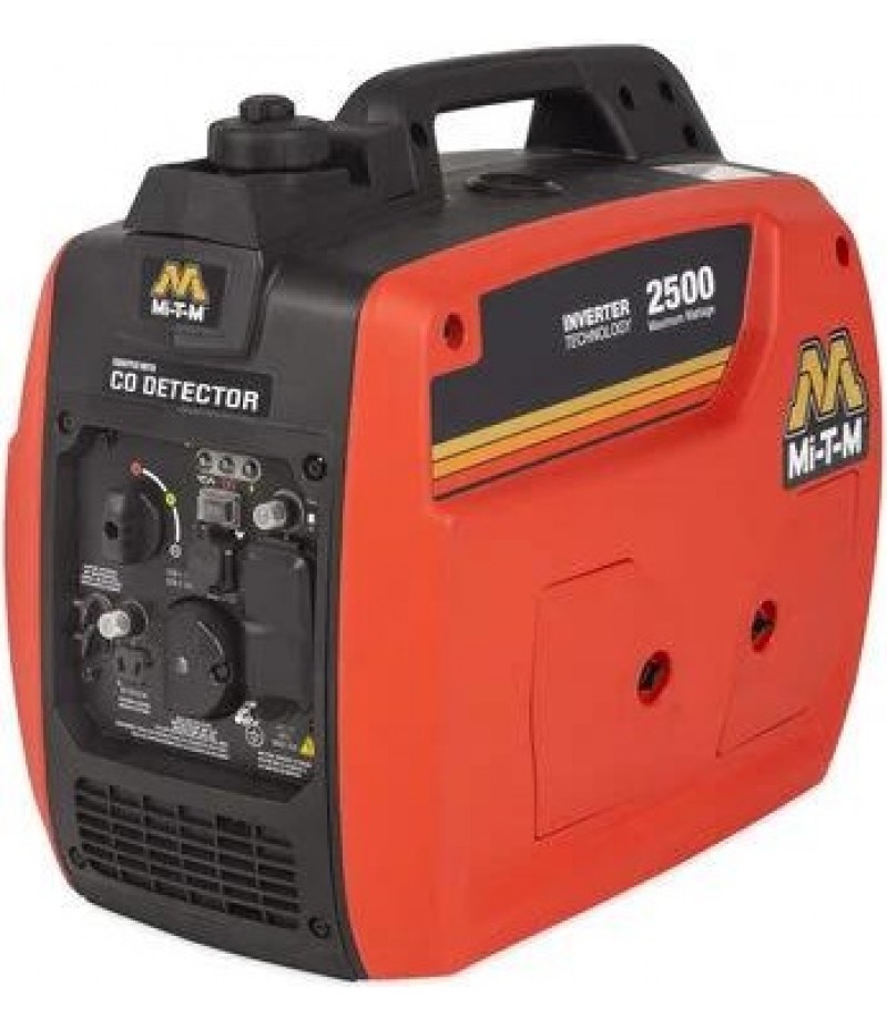 Mi T M 2500W 120 cc Portable Gasoline Inverter Generator with CO Detector