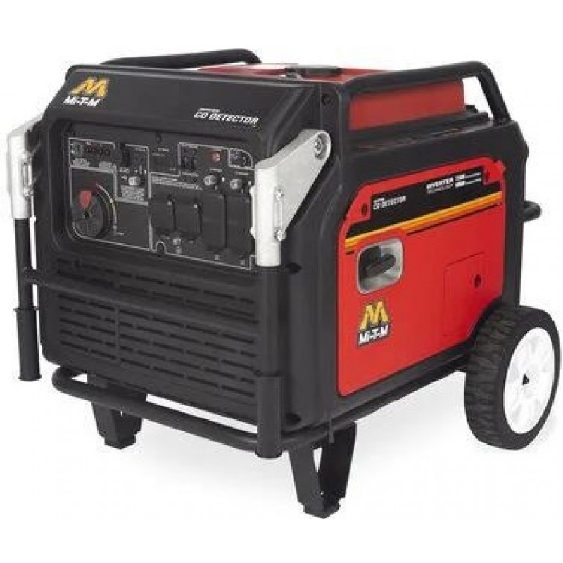 Mi T M 7300W 420 cc Portable Gasoline Inverter Generator with CO Detector