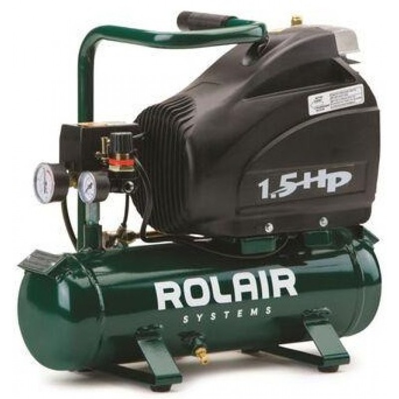 Rolair 1.5 HP (115V) 4 CFM@90PSI 2.5 Gall Hot-Dog Compressor