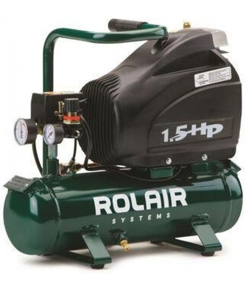 Rolair 1.5 HP (115V) 4 CFM@90PSI 2.5 Gall Hot-Dog Compressor