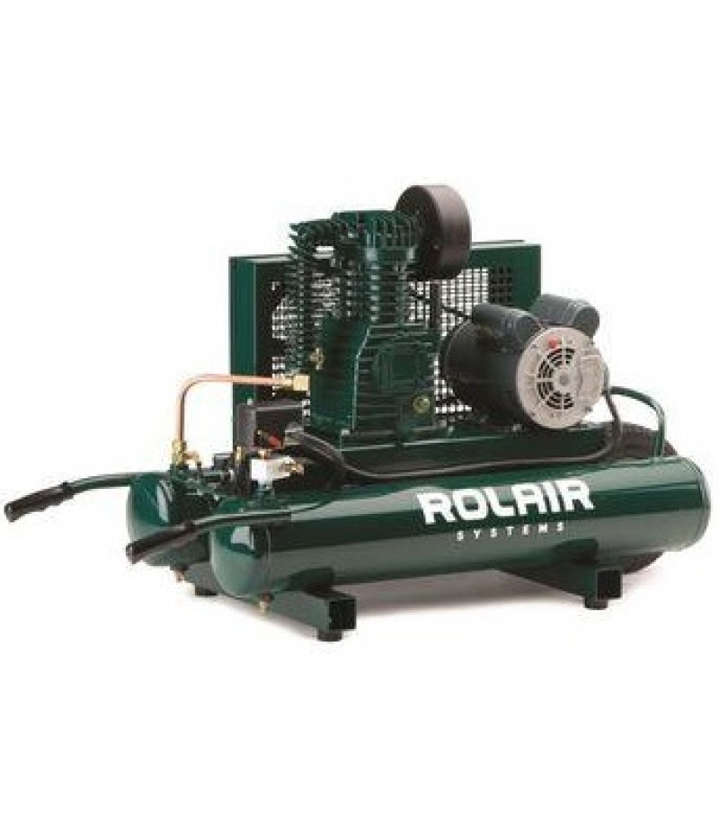 Rolair 1.5 HP (115V) 7.3 CFM@90PSI 9 Gall Twin Tank Compressor