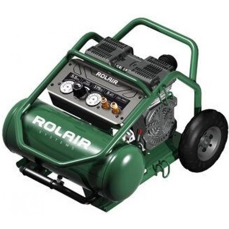 Rolair 5 Gal 2HP 5 CFM 2-Stage 175 PSI Electric Wheeled Compressor