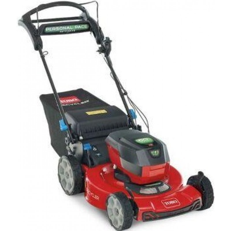 Toro Flex Force 60V Lawn Mower Kit SMARTSTOW Personal Pace Auto Drive 22in