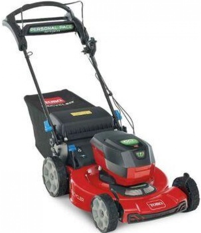 Toro Flex Force 60V Lawn Mower Kit SMARTSTOW Personal Pace Auto Drive 22in