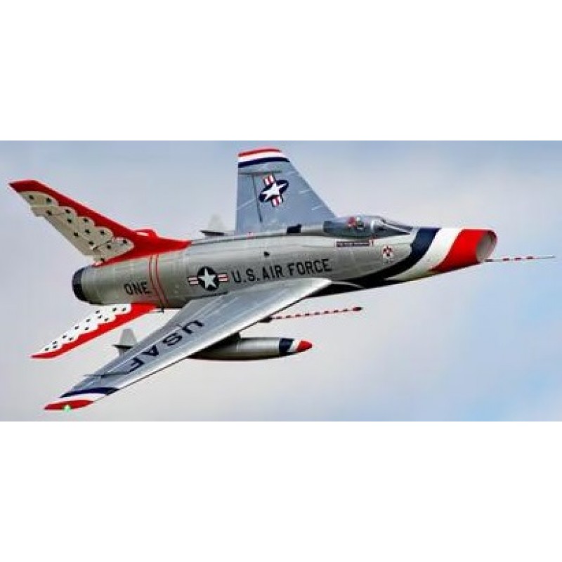 Flex Innovations F-100D Super Sabre EDF PNP Jet Airplane (Silver) (1162mm)