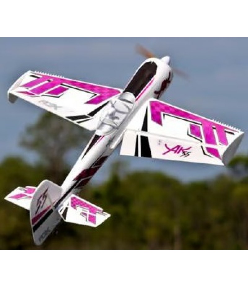 Flex Innovations QQ Yak 55 10E Super PNP Electric Airplane (Night Pink) (1196mm)