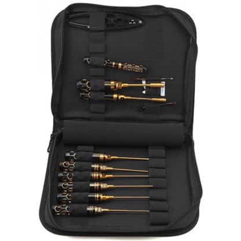 AM Arrowmax Black Golden 1/10 Offroad Tool Set w/Tool Bag (12)