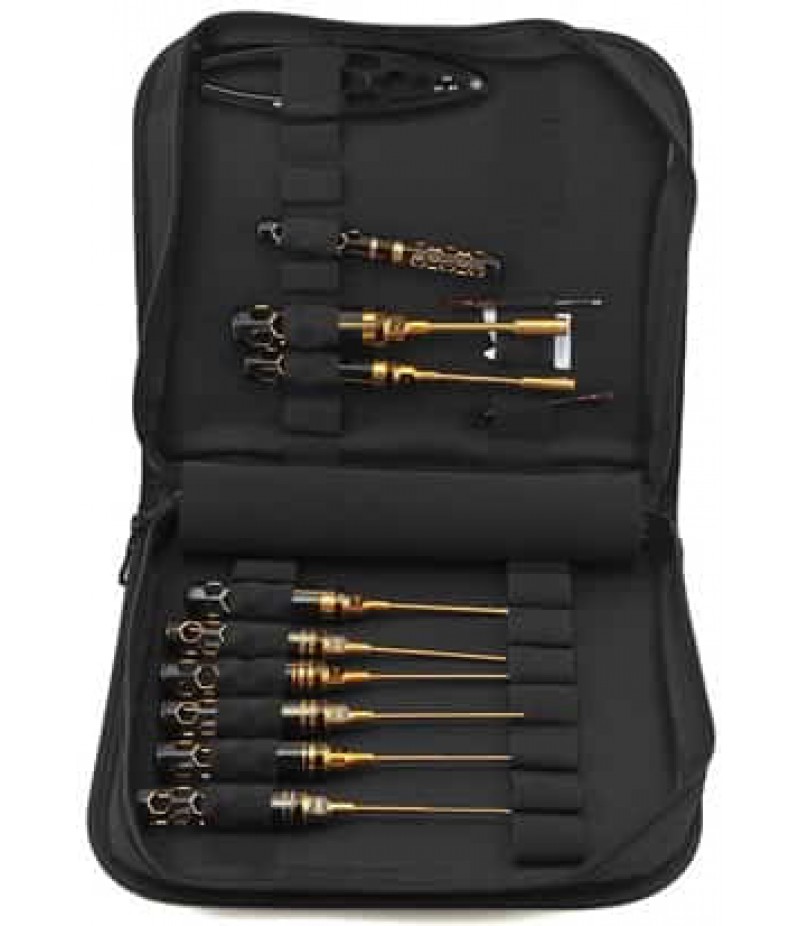 AM Arrowmax Black Golden 1/10 Offroad Tool Set w/Tool Bag (12)