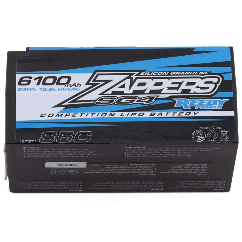 Associated Zappers SG4 6100mAh 85C 15.2V Shorty Battery Pack ASC27371