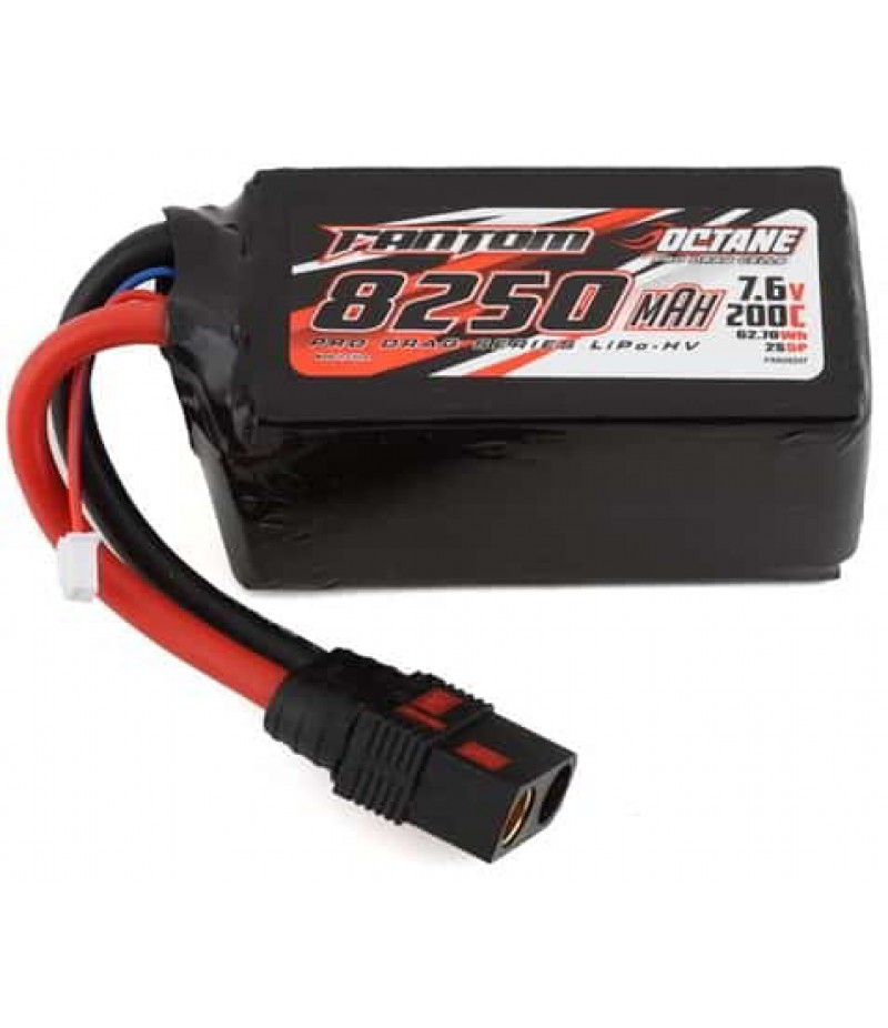 Fantom Pro Drag Octane HV 2S LiPo 200C Battery (7.6/8250mAh) w/QS8 Connector