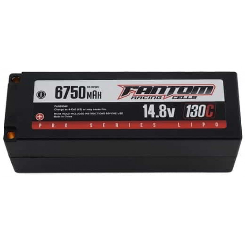 Fantom Pro Series 4S LiPo 130C Battery (14.8V/6750mAh) w/5mm Bullets