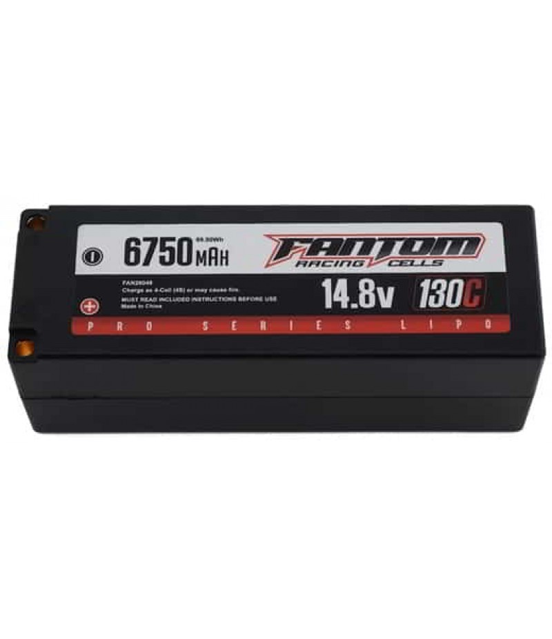 Fantom Pro Series 4S LiPo 130C Battery (14.8V/6750mAh) w/5mm Bullets