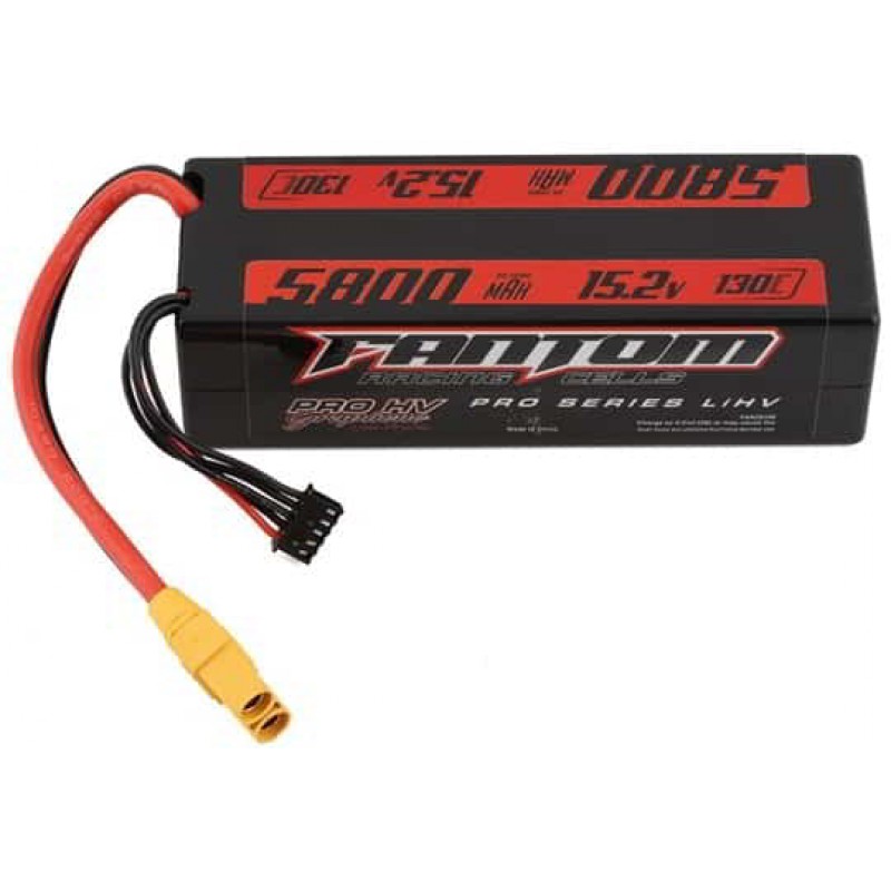 Fantom Pro Series 4S Low Profile LiPo 110C Hard Case Battery (15.2V/5800mAh) w/XT90 Connector