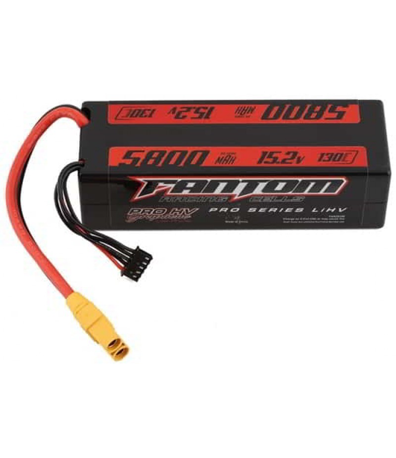 Fantom Pro Series 4S Low Profile LiPo 110C Hard Case Battery (15.2V/5800mAh) w/XT90 Connector