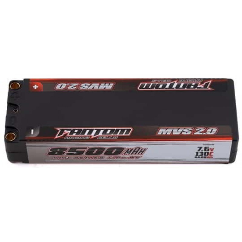 Fantom Pro Series HV MVS 2.0 2S LiPo 130C Battery (7.6V/8500mAh) w/5mm Bullets