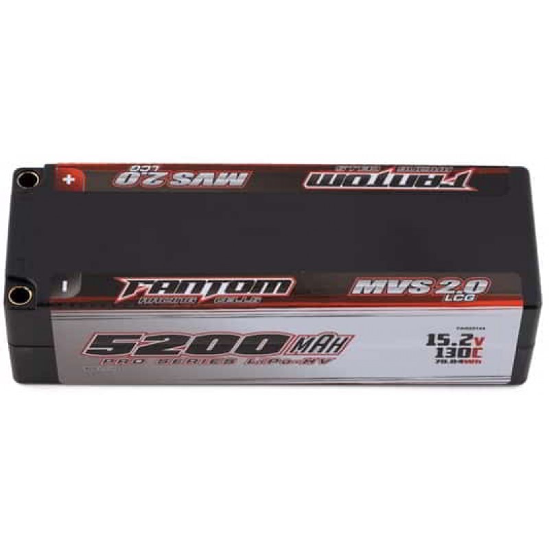 Fantom Pro Series HV MVS 2.0 LCG 4S LiPo 130C Battery (15.2/5200mAh) w/5mm Bullets