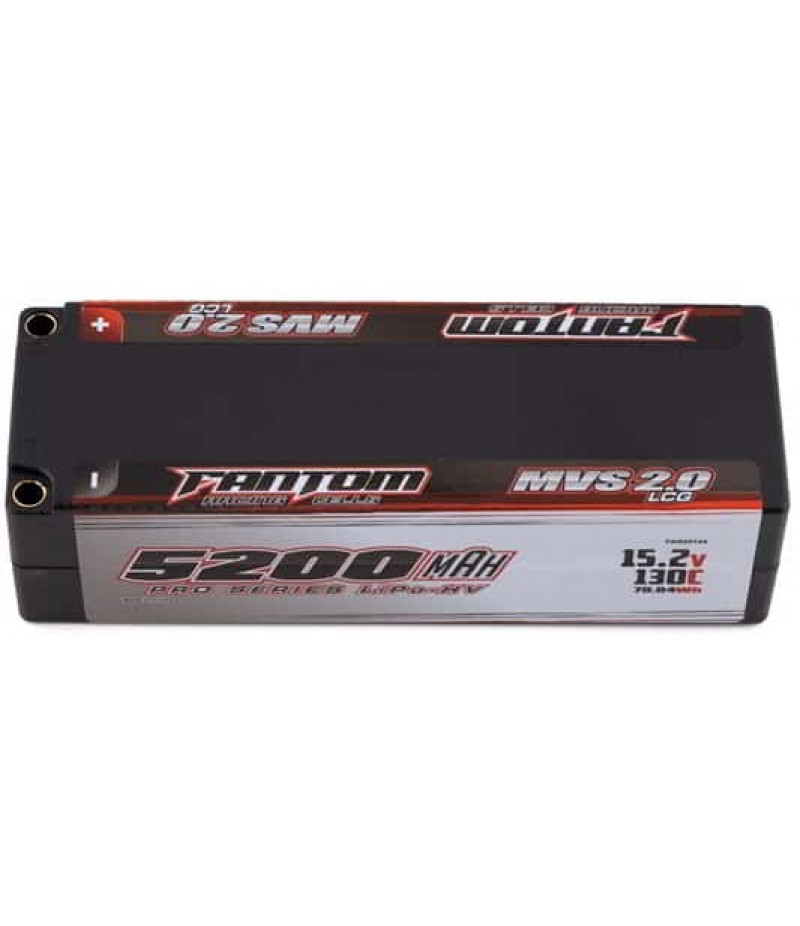 Fantom Pro Series HV MVS 2.0 LCG 4S LiPo 130C Battery (15.2/5200mAh) w/5mm Bullets