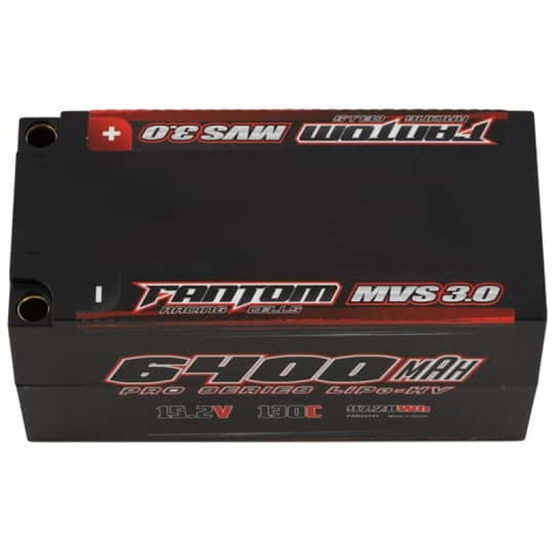 Fantom Pro Series HV MVS 3.0 LCG Shorty 4S LiPo 130C Battery (15.2/6100mAh) w/5mm Bullets