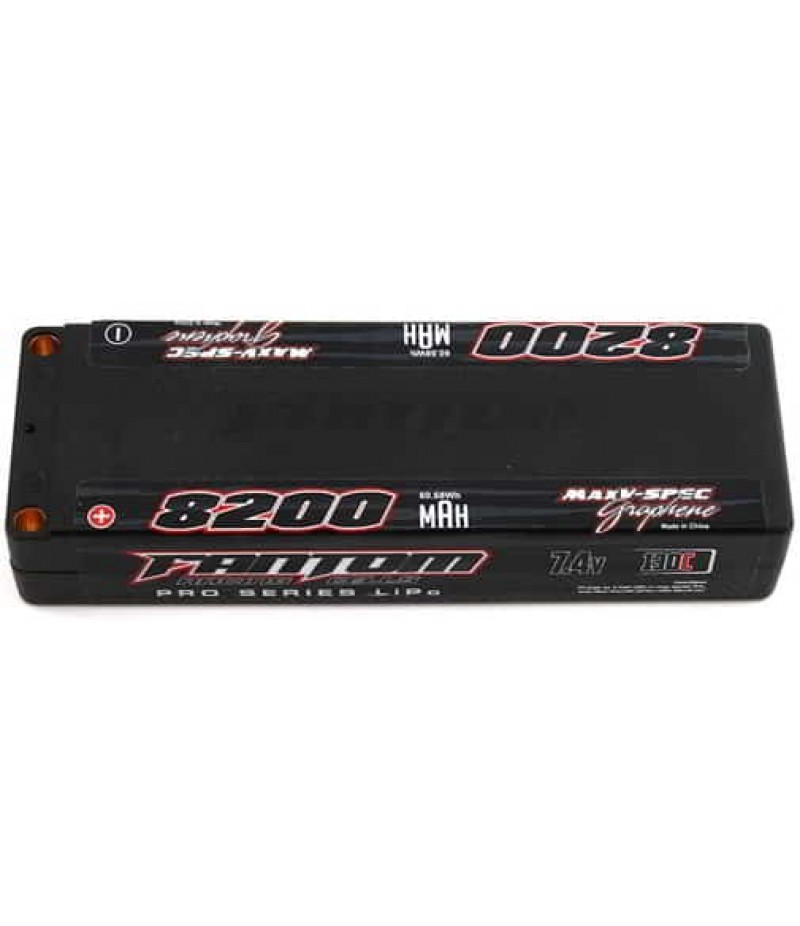 Fantom Pro Series MaxV-SPEC 2S LiPo 130C Battery (7.4V/8200mAh) w/5mm Bullets