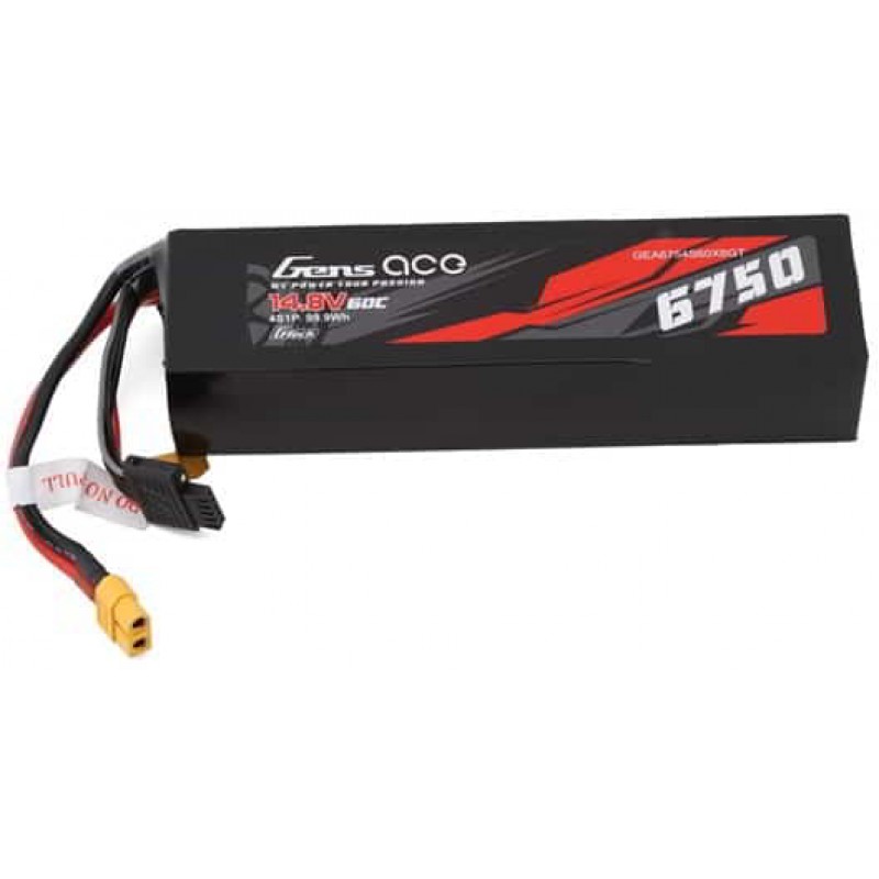 Gens Ace G-Tech Smart 4S LiPo Battery 60C (14.8V/6750mAh) w/XT60 Connector