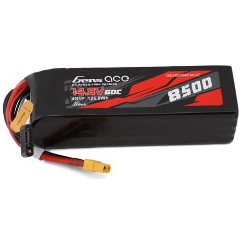 Gens Ace G-Tech Smart 4S LiPo Battery 60C (14.8V/8500mAh) w/XT60 Connector