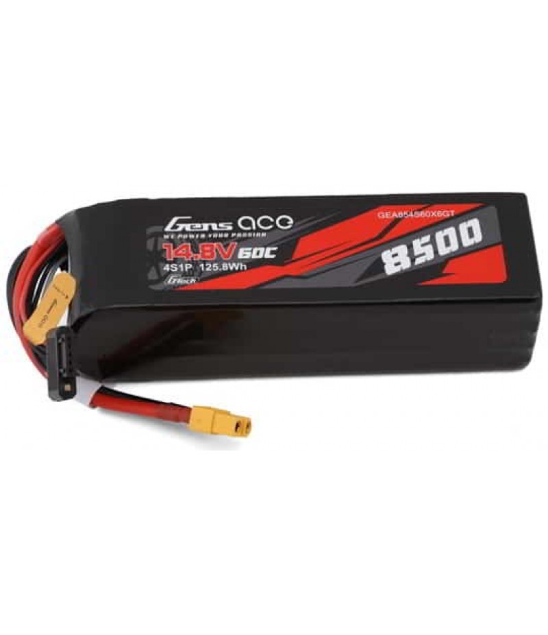 Gens Ace G-Tech Smart 4S LiPo Battery 60C (14.8V/8500mAh) w/XT60 Connector