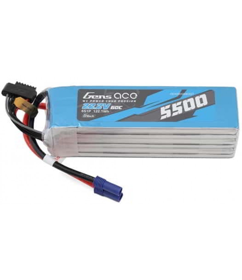 Gens Ace G-Tech Smart 6S LiPo Battery 60C (22.2V/5500mAh) w/EC5 Connector