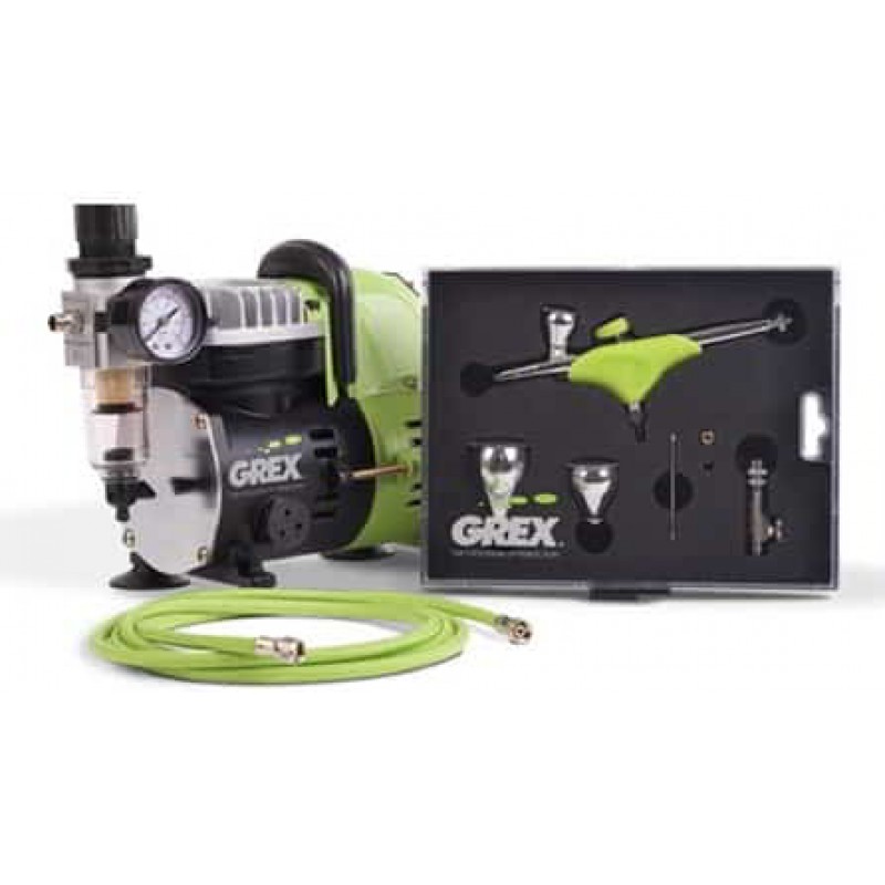 Grex Airbrush Combo Kit w/ Genesis.XGi + AC1810-A