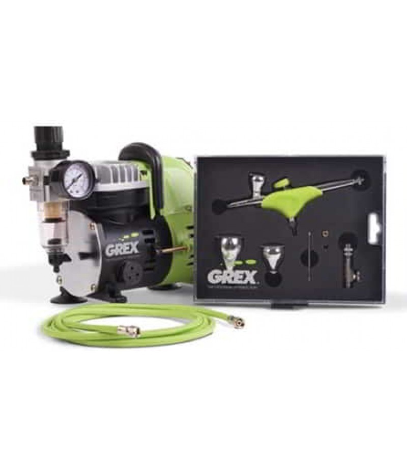 Grex Airbrush Combo Kit w/ Genesis.XGi + AC1810-A