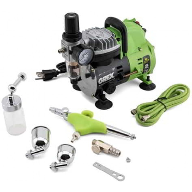 Grex Airbrush Genesis.XSi3 & AC1810-A Compressor Combo Kit