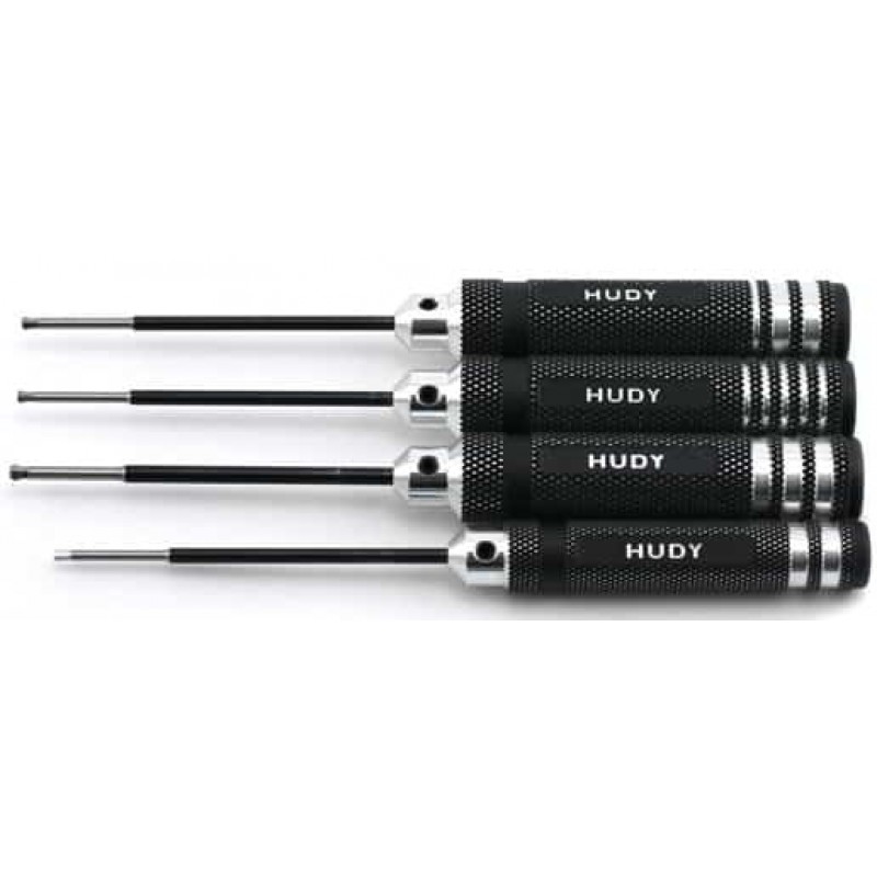 Hudy Metric/Standard Ball Hex Driver Set (4)