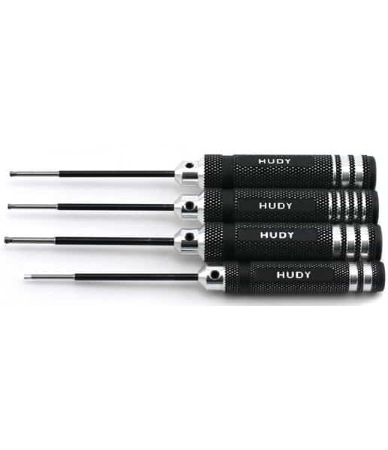 Hudy Metric/Standard Ball Hex Driver Set (4)