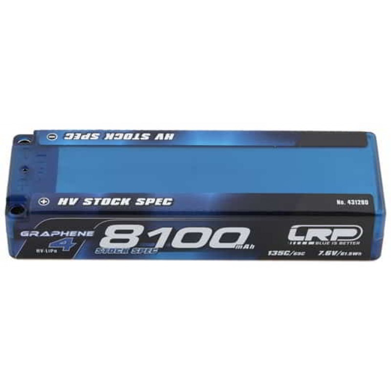 LRP 2S 135C Graphene-4 HV LiPo Battery (7.6V/8100mAh) (ROAR/EFRA Approved)